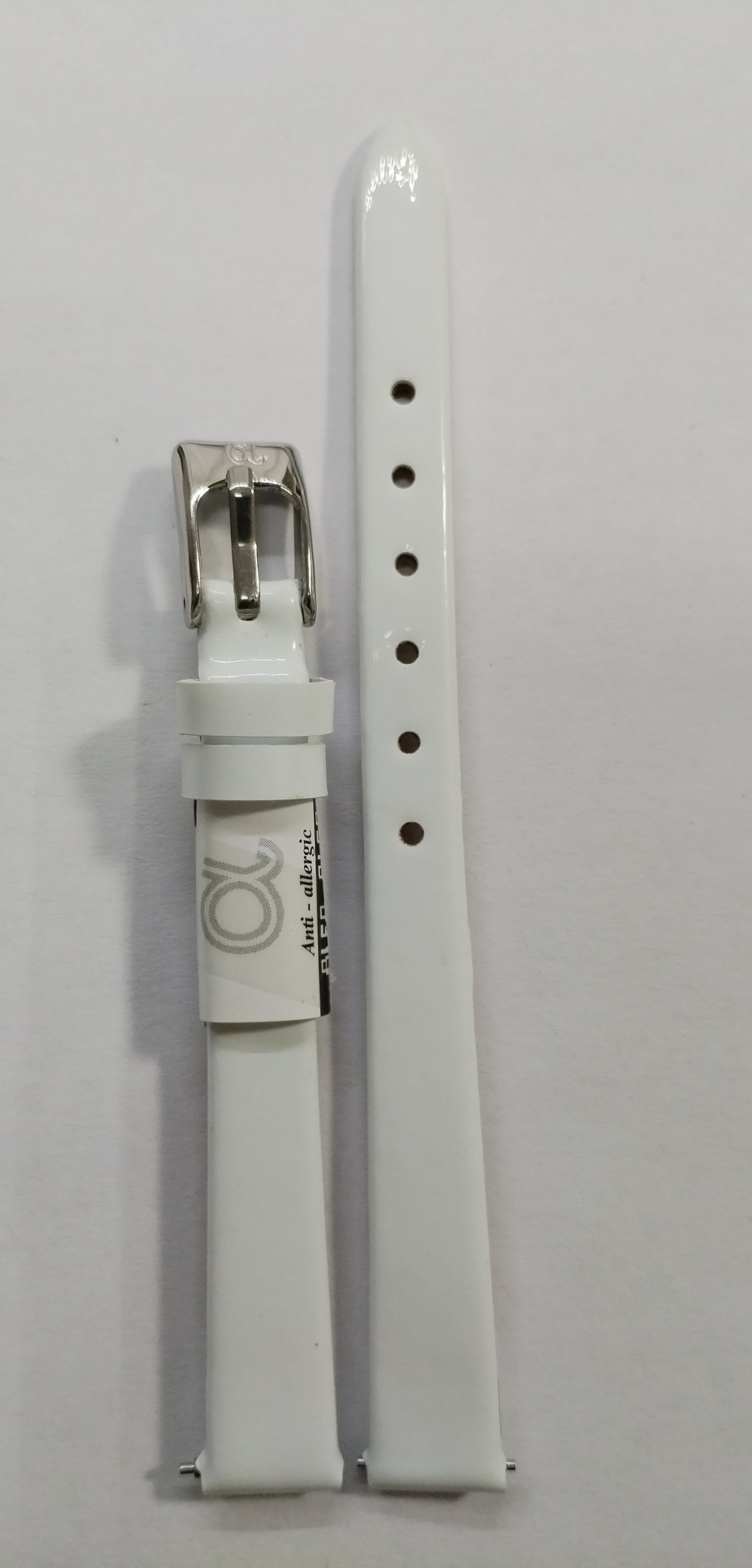 10мм. Ремень кожаный. Гладкий лаковый.