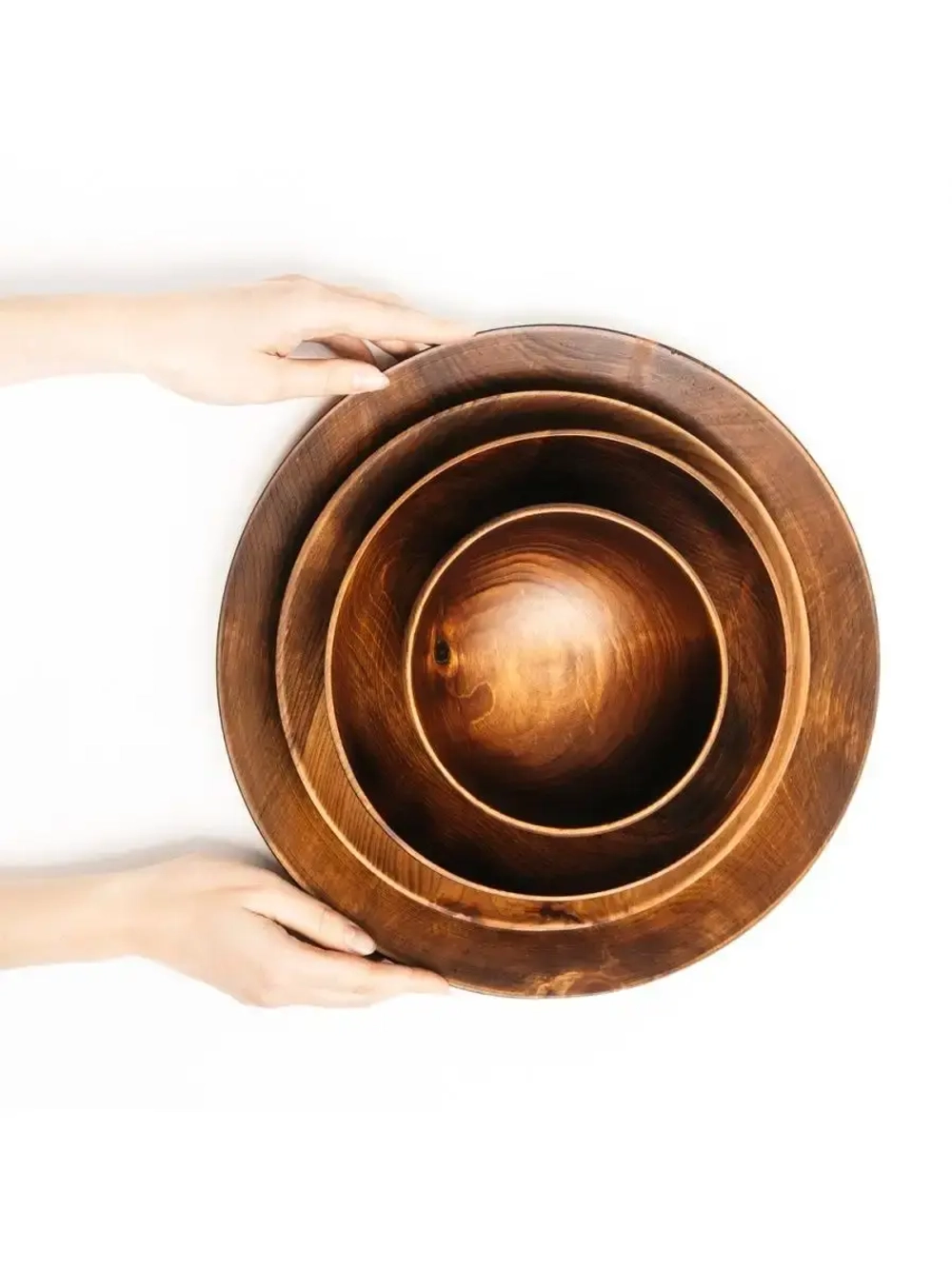 Набор деревянных тарелок+блюдо из кедра