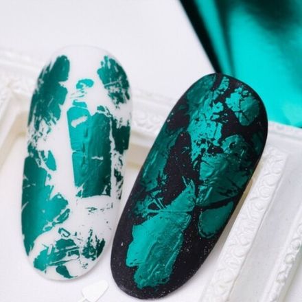 Art-A Фольга переводная Глянцевая зеленая (17)