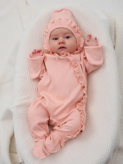 Слип для новорожденных девочек с антицарапками