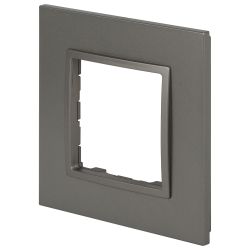 Рамка для розеток и выключателей ЭРА Elegance 14-5011-16 Classic, на 1 пост, титан