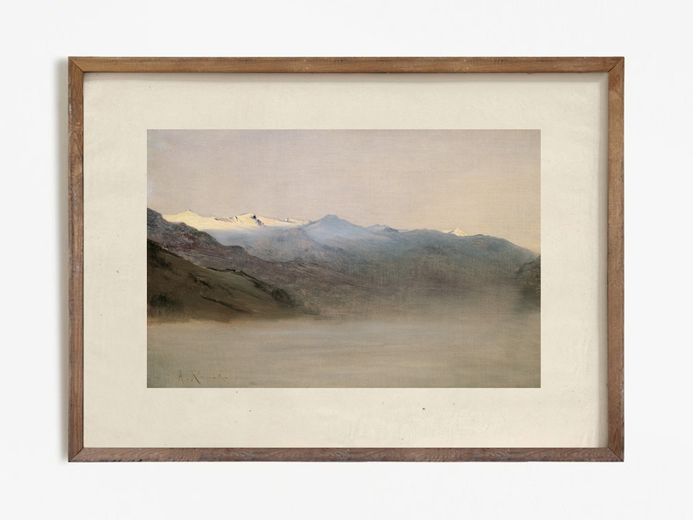 Арт принт 'Gastein Valley in Snow'