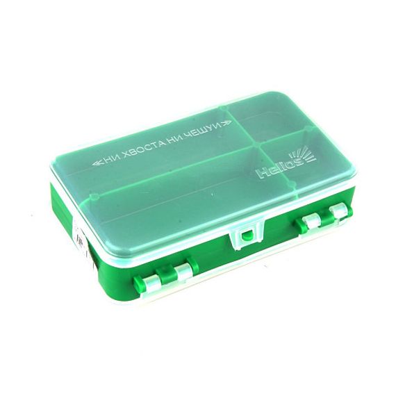 Коробочка для оснастки Helios двухсторонняя (зеленая)