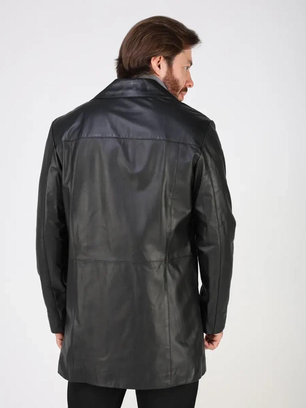 Кожаная куртка демисезонная блейзер пиджак