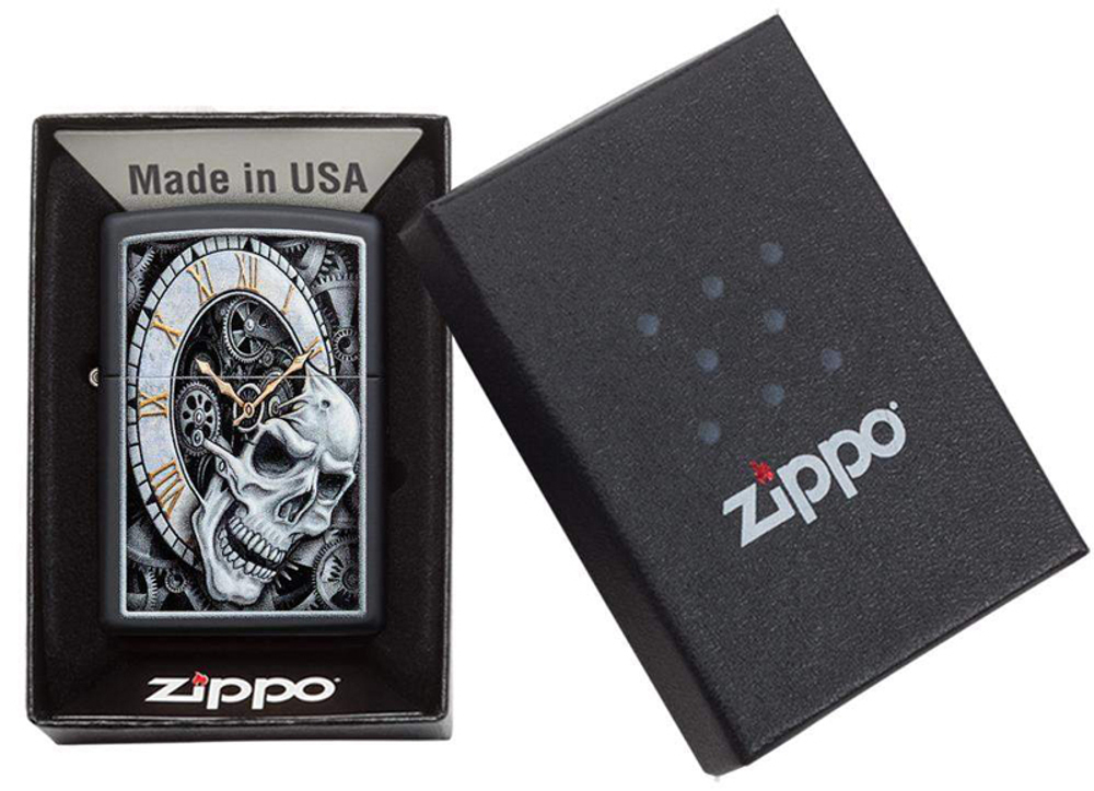 Зажигалка Skull Clock Design ZIPPO 29854