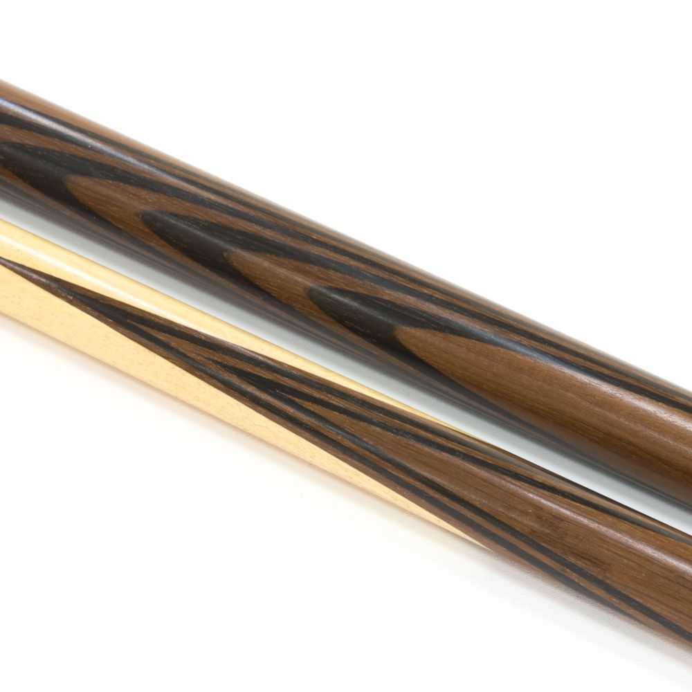 Кий для русского бильярда 2-pc "Классика" (термограб, коричневый, черный) 13 запилов