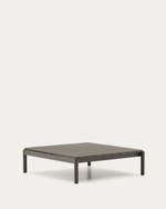 Журнальный столик Sorells из зеленого алюминия 89 x 91 см