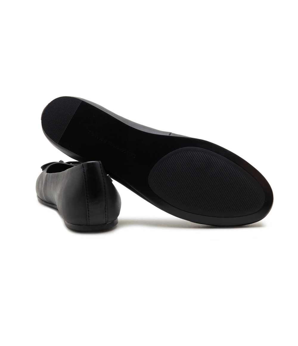 Кожаные балетки essential leather Tommy Hilfiger - черный(FW0FW07768)