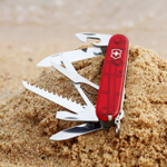 Нож Victorinox Climber, 91 мм, 14 функций, полупрозрачный красный