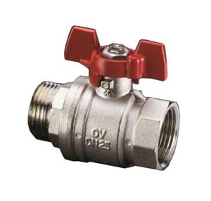 Краны шаровые Oventrop Optibal 10763 НР/ВР с ручкой-«бабочкой»