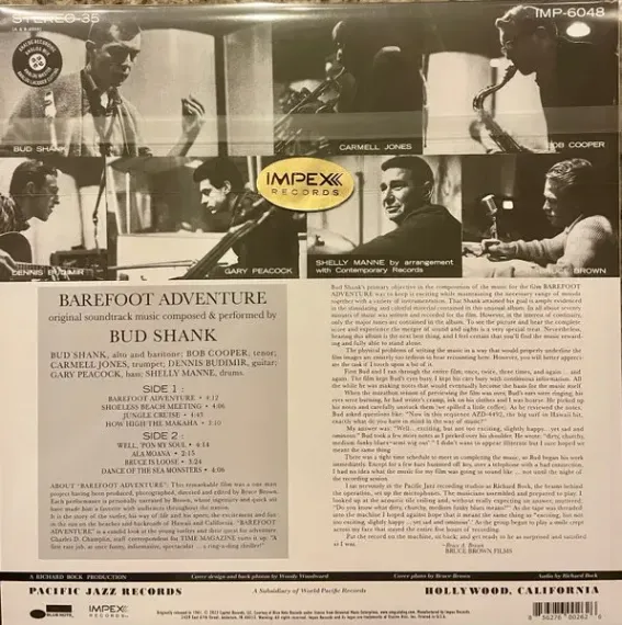Bud Shank – Barefoot Adventure - OST - Impex LP