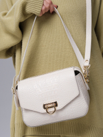 Сумка кросс-боди Azaro 3684 бежевый лен/крок