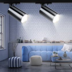 Трековый светильник однофазный ЭРА TR39-GU10 ВСН под лампу MR16 черный хром