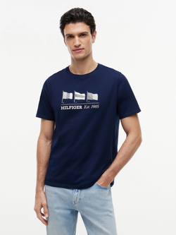 Футболка Tommy Hilfiger Multi-Flag Logo Light Navy