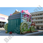 Коммерческий надувной батут "Карета принцессы"