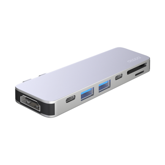 Мультипорт Deppa 73122 Type-C to 2xUSB 3.0 HDMI 2xType-C Card Reader
