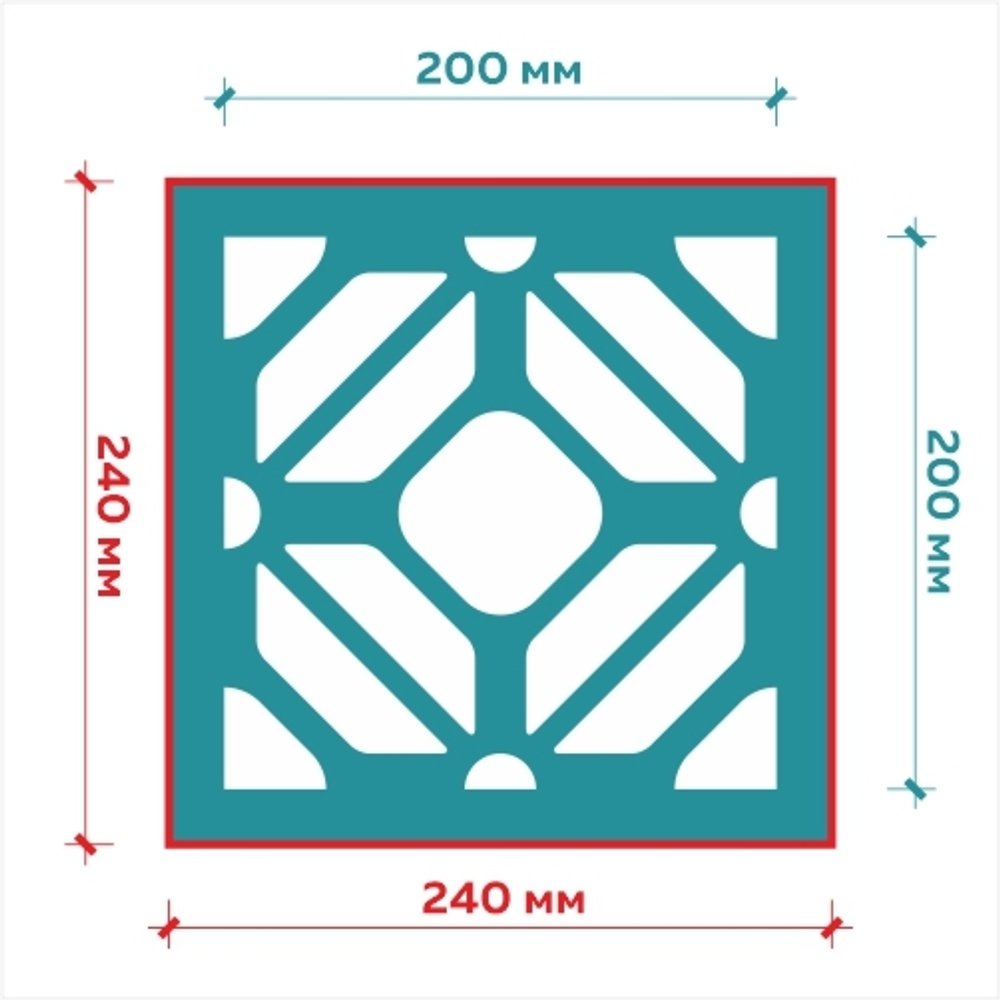 Клеевой трафарет 010