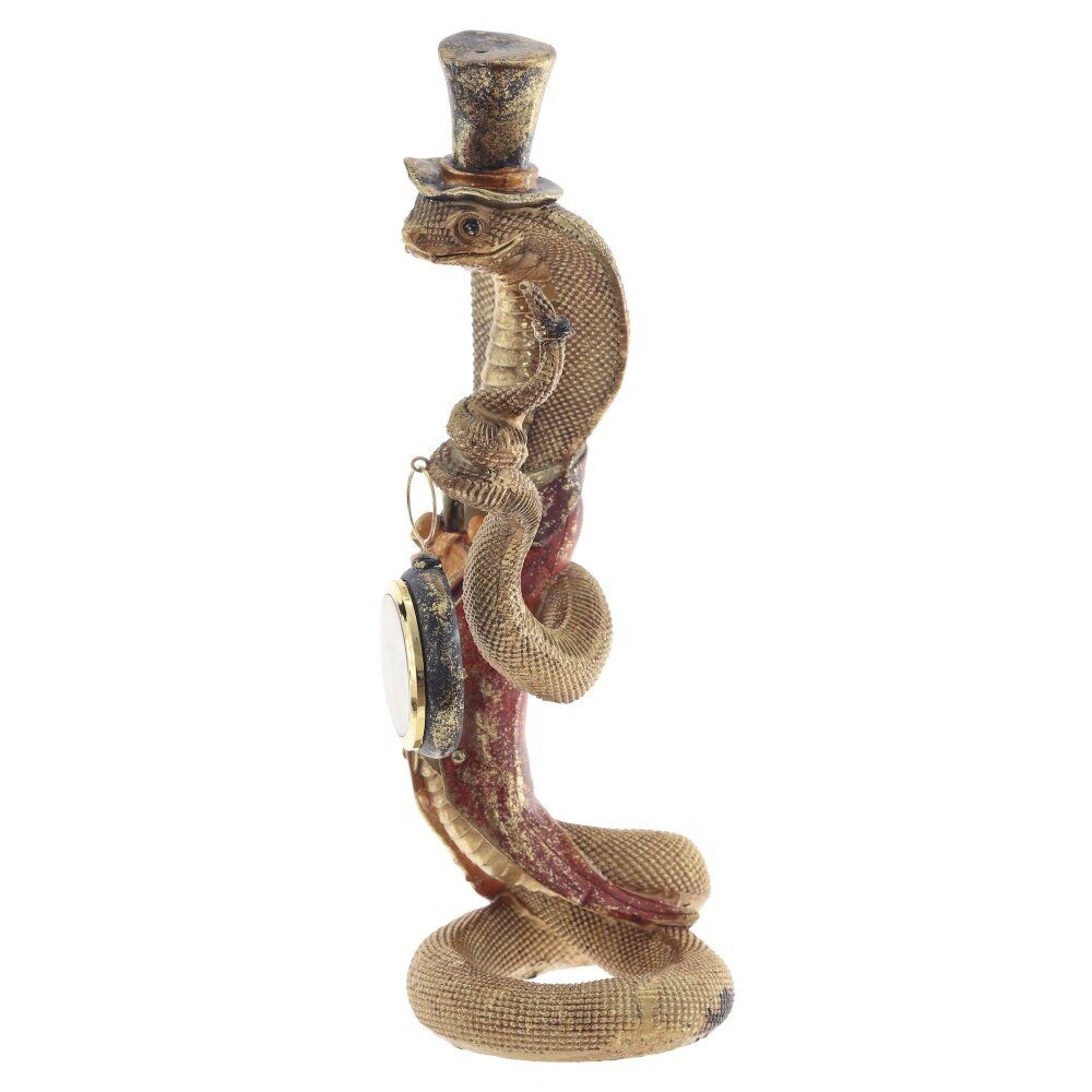 GAEM Фигурка декоративная с часами"Змея" (1хLR44 н/п), L22 W13 H38 см