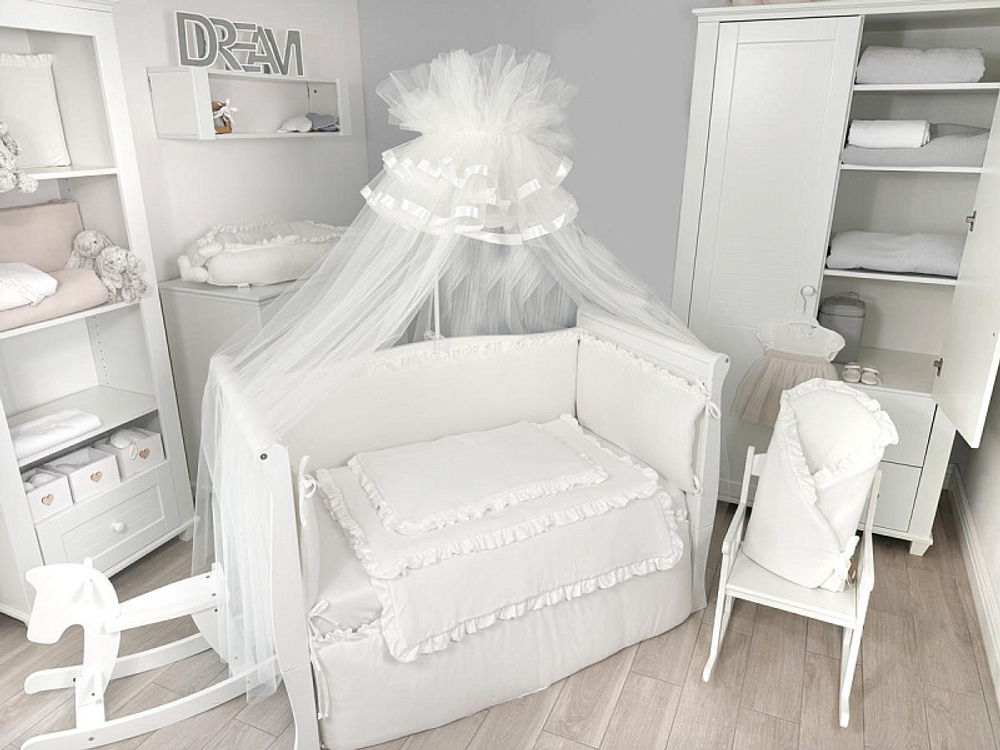 Комплект постельного белья Lepre New Royal Collection 4 предмета 120х90 см экрю