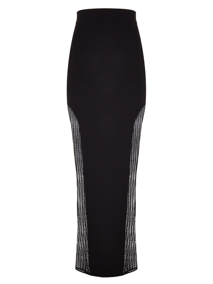 Юбка макси с сеткой