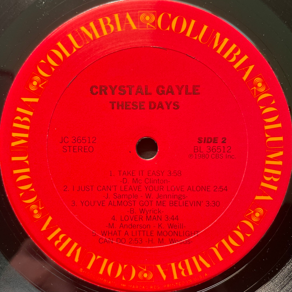 Crystal Gayle ‎– These Days (США 1980г.)