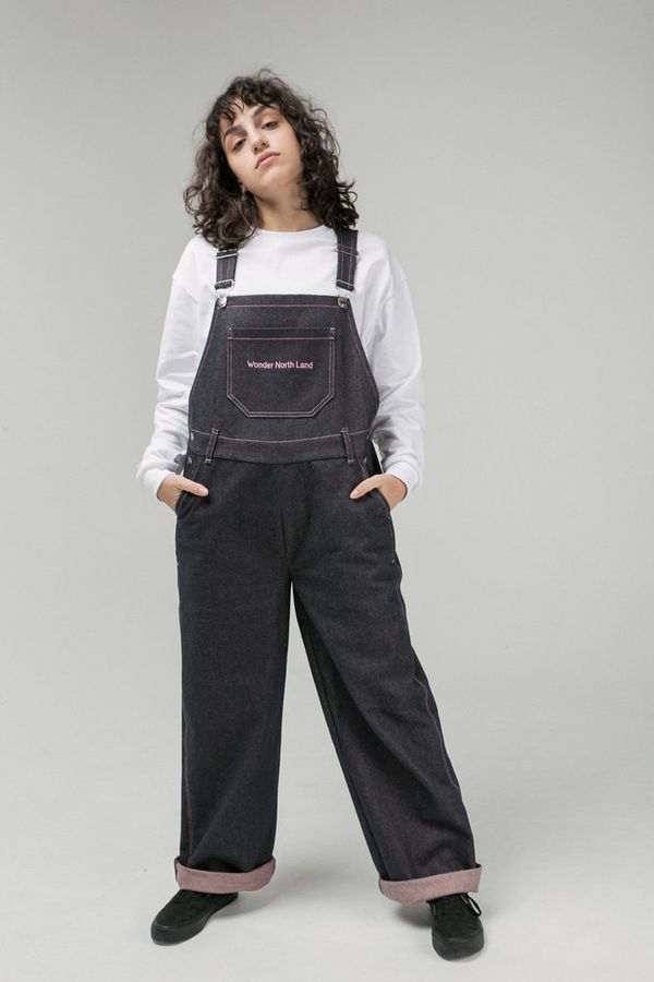 Комбинезон Dark Blue/Pink Джинсовый - фото 1