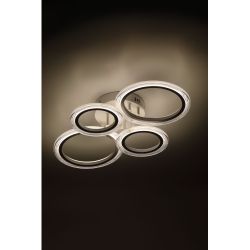 Светильник потолочный светодиодный ЭРА Модерн Ring CLL-1-59W 3K-6,5K RC WH с ДУ белый | Светильники SPB-6 с ДУ