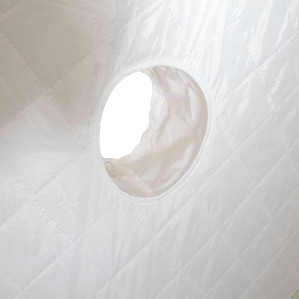 Палатка зимняя куб СЛЕДОПЫТ &quot;Premium&quot; 2,1х2,1 м, S по полу 4,4 кв.м, 3 слоя, цв. оливковый/белый