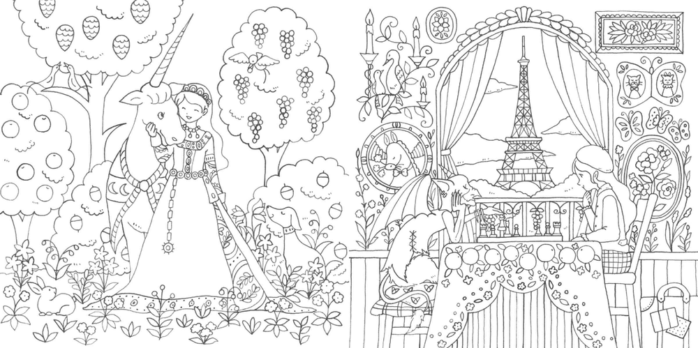 World Legend Fairy and the Magic of the Land of Travel. Coloring book