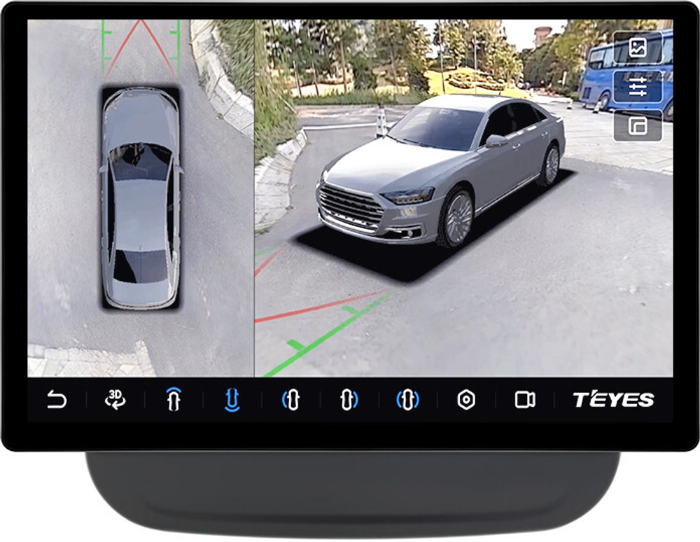 Магнитола для Chevrolet Equinox 2016+ - Teyes CC3-2K-360 монитор 13" 2K QLED на Android 10, 6Гб+128Гб, CarPlay, 4G SIM-слот, 4 камеры в комплекте