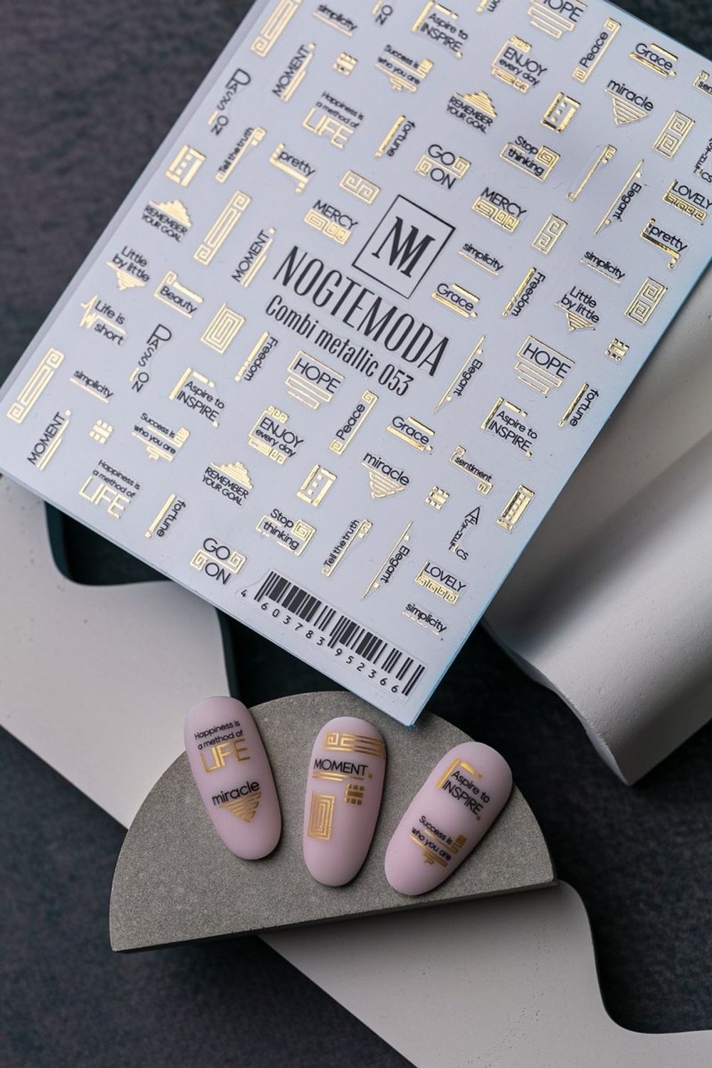Nogtemoda Наклейки для ногтей Combi Metallic 053