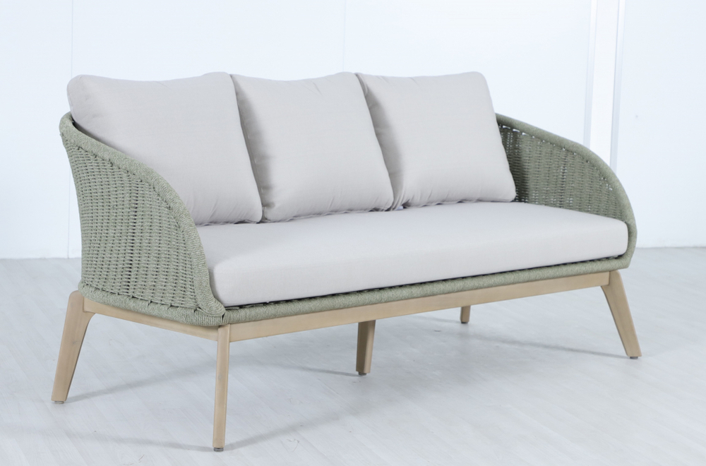 Комплект плетеной лаунж-мебели на 5 персон Tagliamento Madrague, светлый тик, бежевый