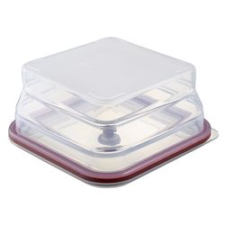 Контейнер для переноски и хранения силиконовый квадратный складной Silikobox, 1,2 л, темно-сливовый