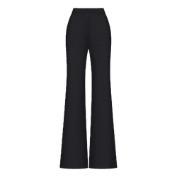 Брюки-клеш от колена из шерсти