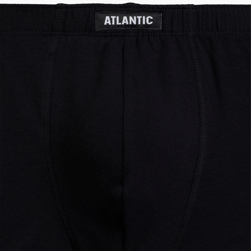 Мужские трусы шорты черные набор 3в1 ATLANTIC Basic 3BMH-007