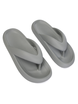 Шлепанцы женские серые