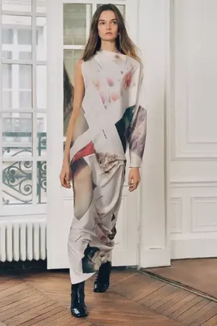 ZARA ПЛАТЬЕ АСИММЕТРИЧНОГО КРОЯ С ПРИНТОМ — ZW COLLECTION, РАЗНОЦВЕТНЫЙ