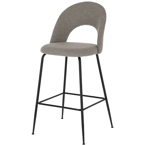 Полубарный стул Mahalia светло-серый