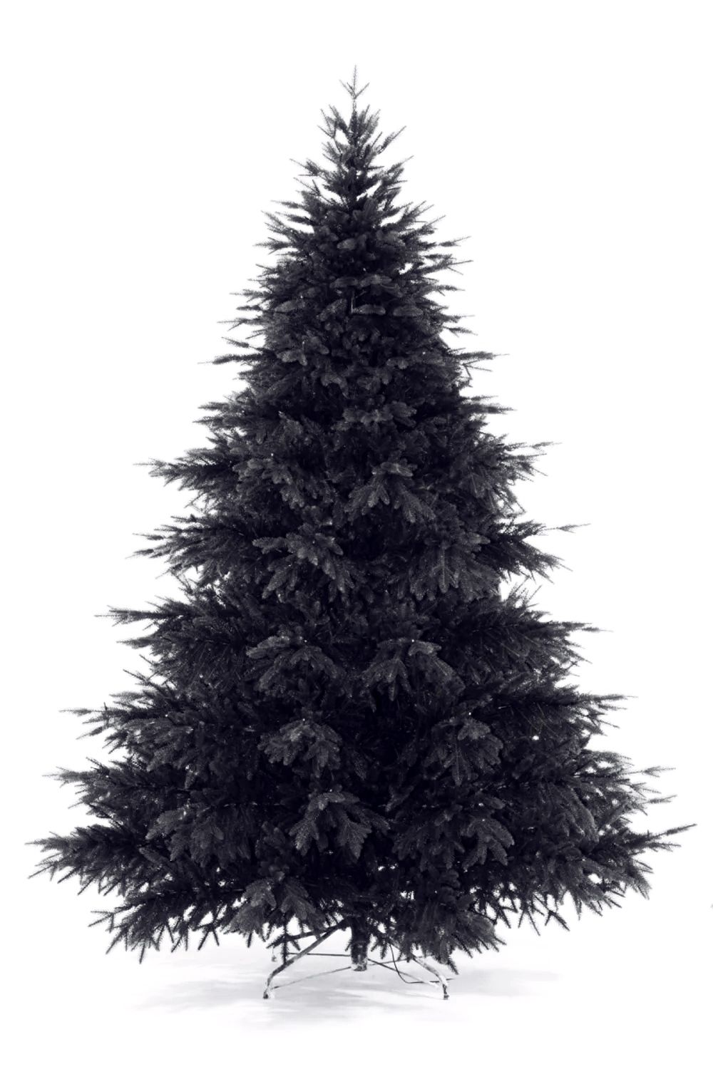 Искусственная елка «Престиж в черном» (литая хвоя) от 1,2 м до 3 м