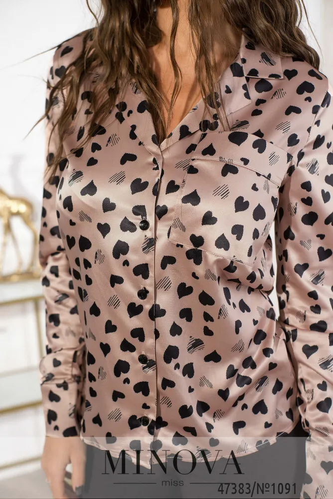 Рубашка 1091-бежевый Minova