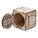 Сборная модель деревянный сейф с кодовым замком от DROVO - Деревянный конструктор, сборная механическая модель, 3d пазл