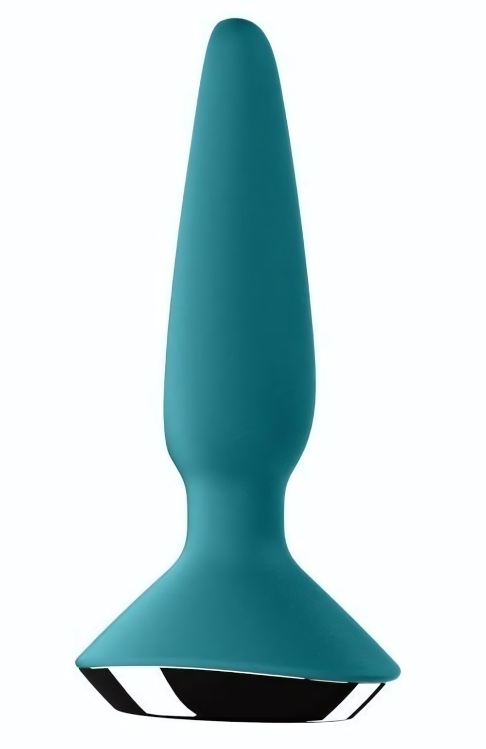 Бирюзовая анальная пробка с вибрацией Satisfyer Plug-ilicious 1 - 13,5 см. (Цвет: бирюзовый)