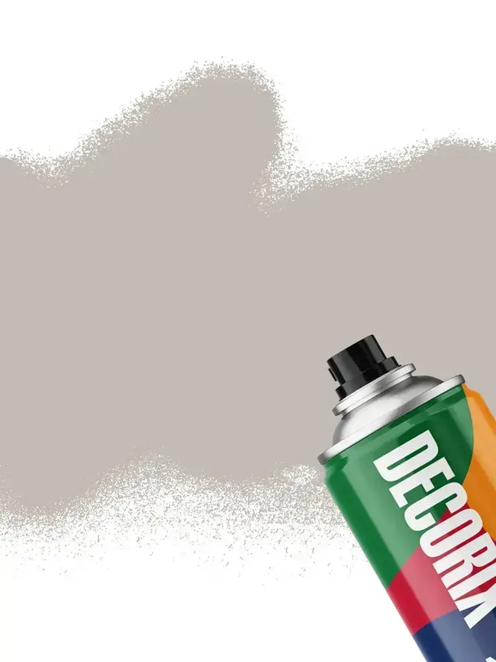 Краска серая в баллончике глянцевая акриловая DECORIX - "Серый жемчуг" эмаль аэрозольная для любых поверхностей 520 мл