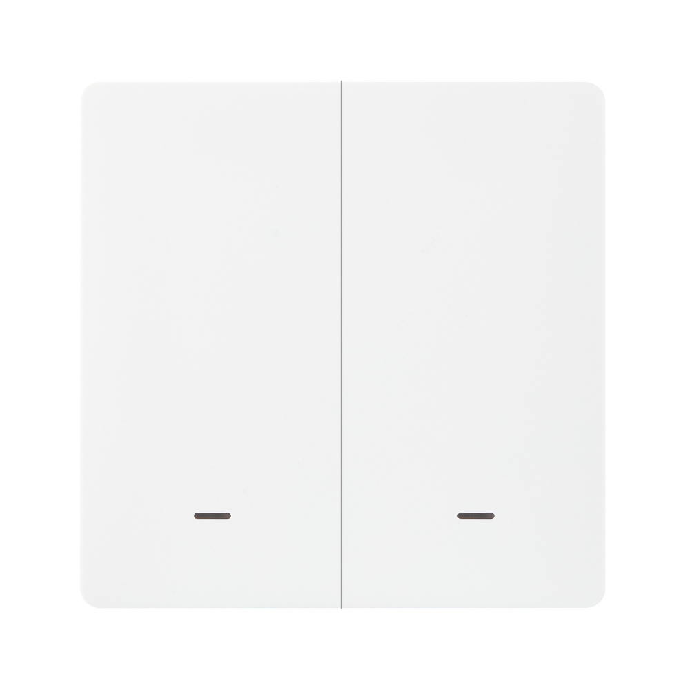 Комплект два умных двухклавишных выключателя HOMMYN 2SWZBNN02W