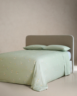 Пододеяльник Zara Home сатин, хлопок 100%, с цветочным принтом, 7110/088