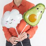 Шар (14''/36 см) Мини-фигура, Авокадо, 1 шт.