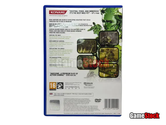 PS2 Metal Gear Solid 3 Snake Eater (Б/У, Английская версия, SLES-82013, Pal) (Как новый)