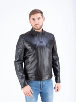 Куртка мужская кожаная весна-осень
