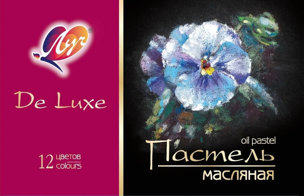 Пастель масляная 12 цв. "Люкс" (Луч)