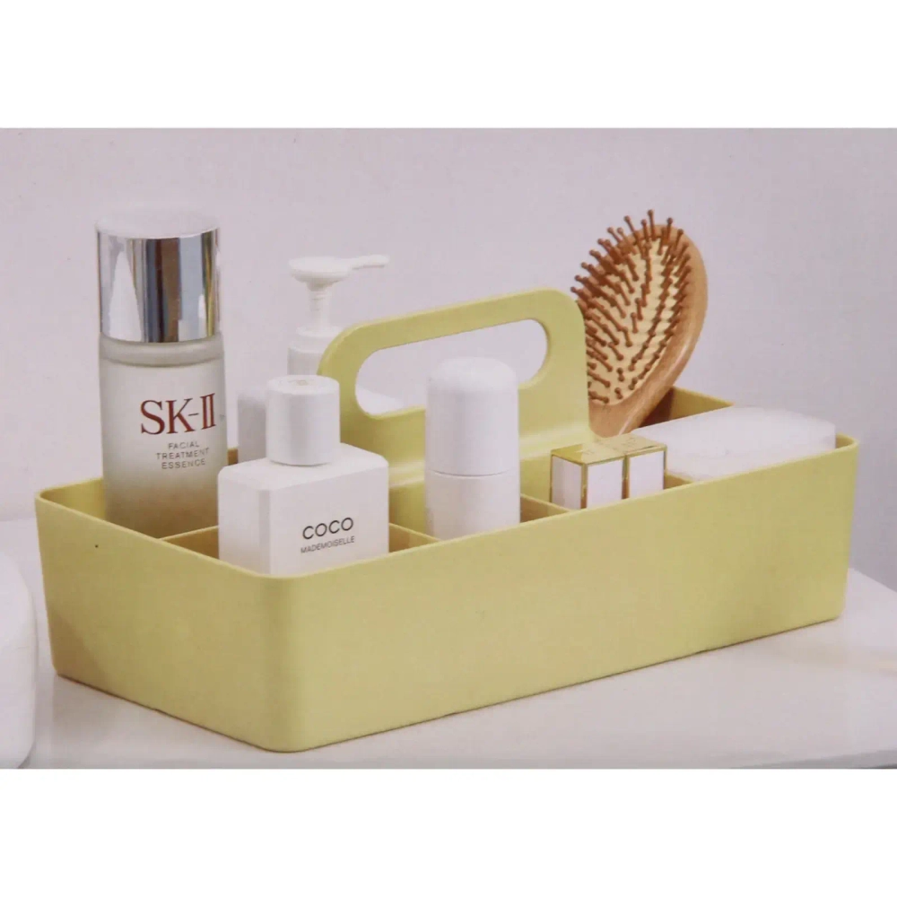 Органайзер функциональный для хранения с ручкой «ИДЕАДОМА», восемь отделений, цвет медовый, 33*17*8см